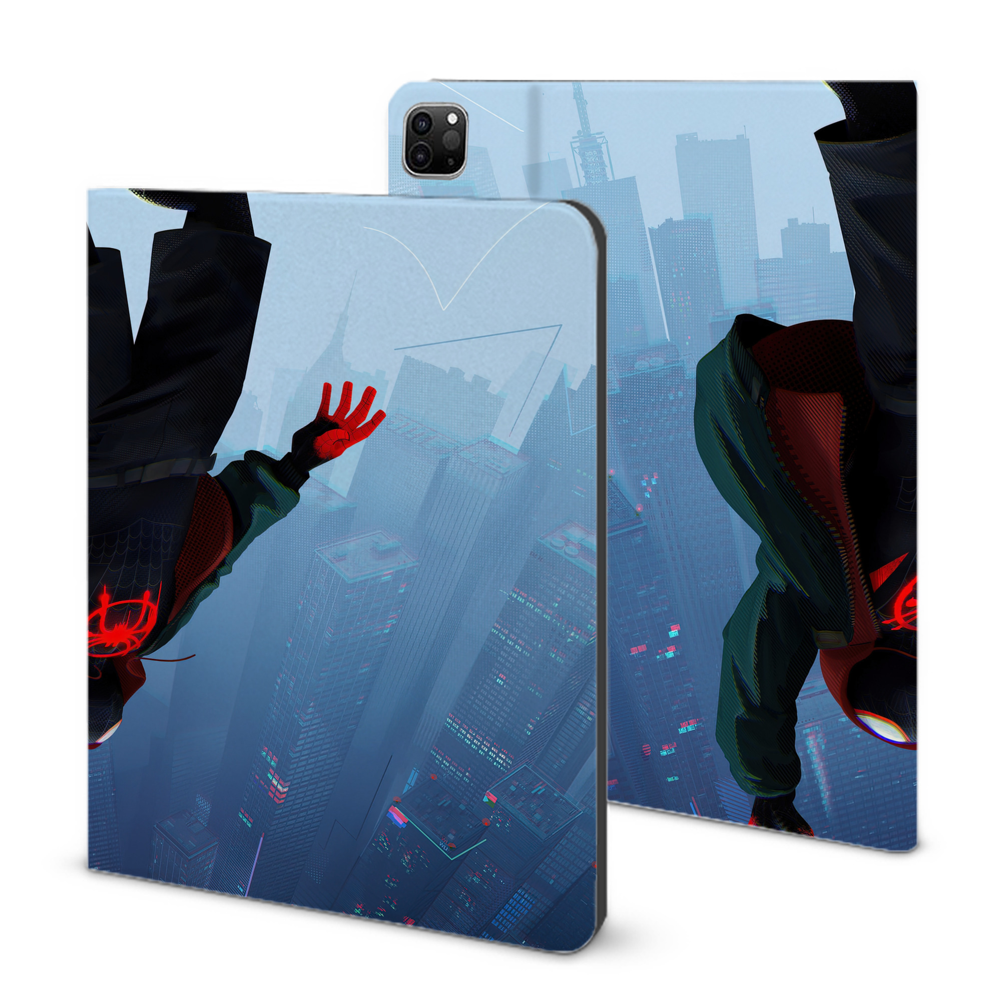 （画像用） Spider Man スパイダーマン IPad ケース ブック型 PUレザー TPU 耐衝撃 軽量 薄型 ペン収納なし 全面保護 IPad 各モデル対応
